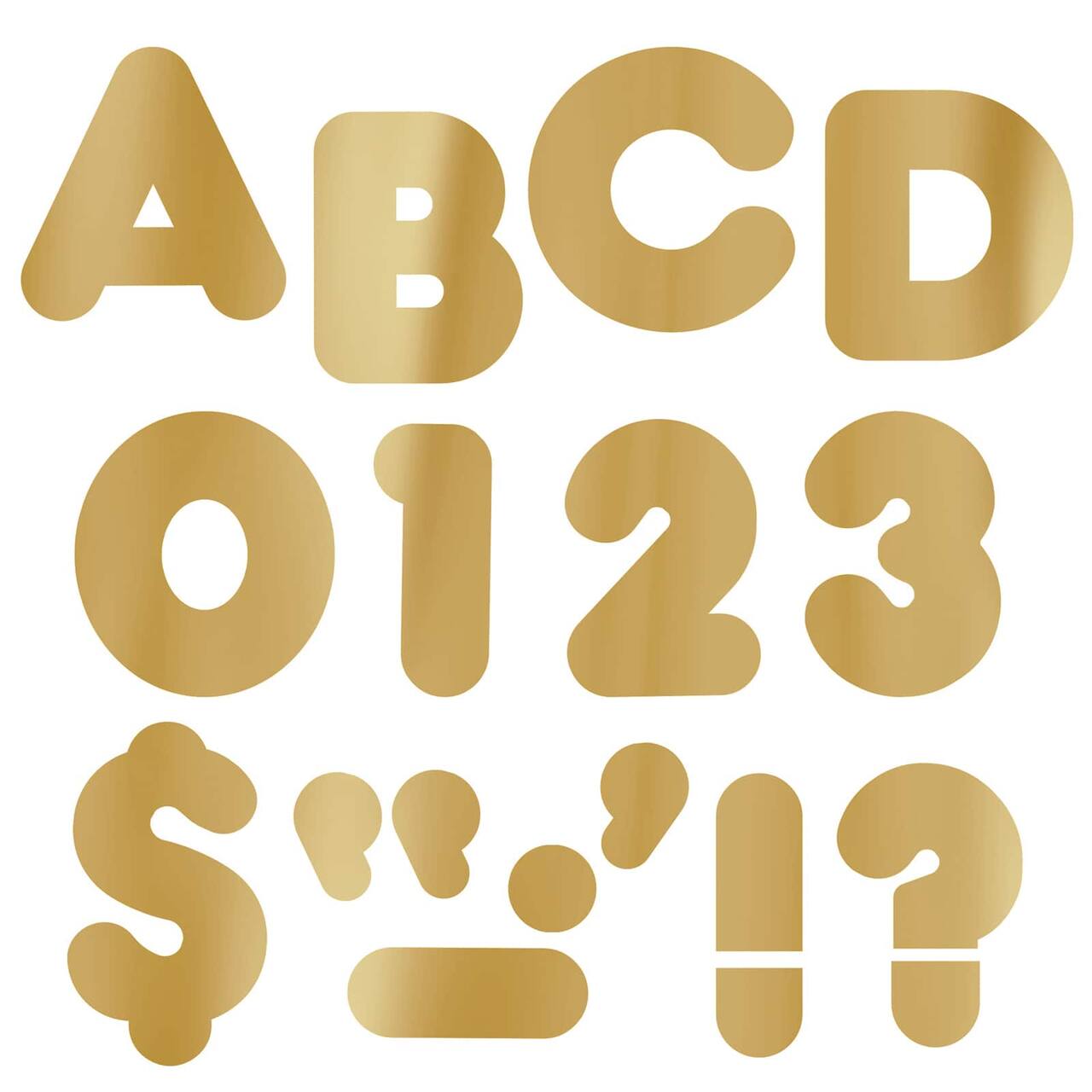 Trend Enterprises® 4" Metallic Casual Uppercase Ready Letters®